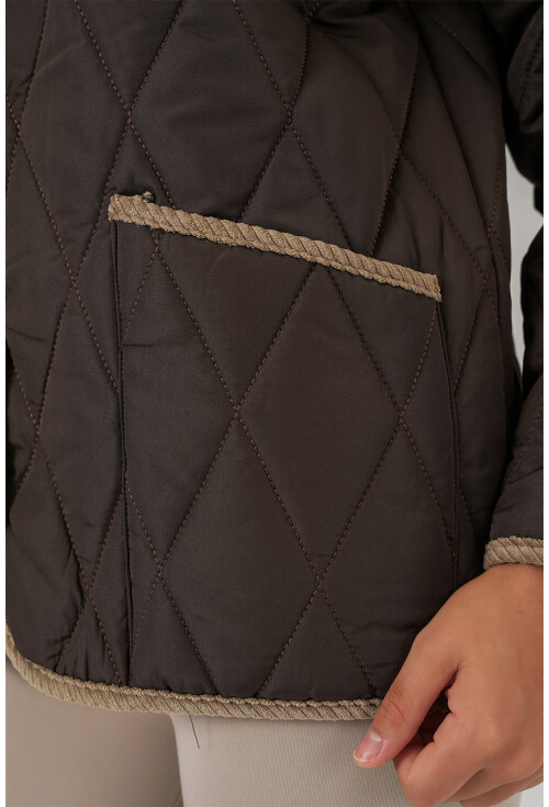 Kadın Kapitone Oversize Mont 5226