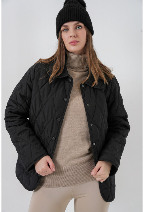 Kadın Kapitone Oversize Mont 5226