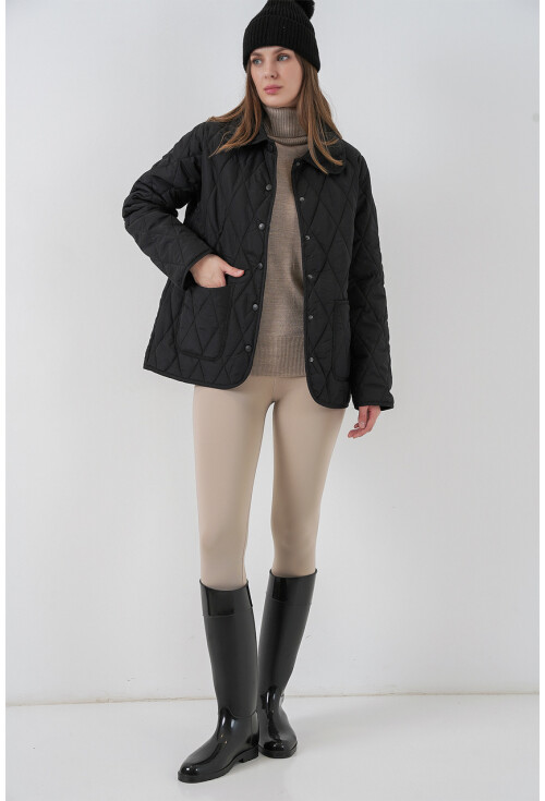 Kadın Kapitone Oversize Mont 5226