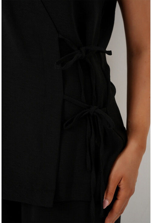 Kadın Kısa Kol Bağcıklı Ayrobin İkili Takım 6741