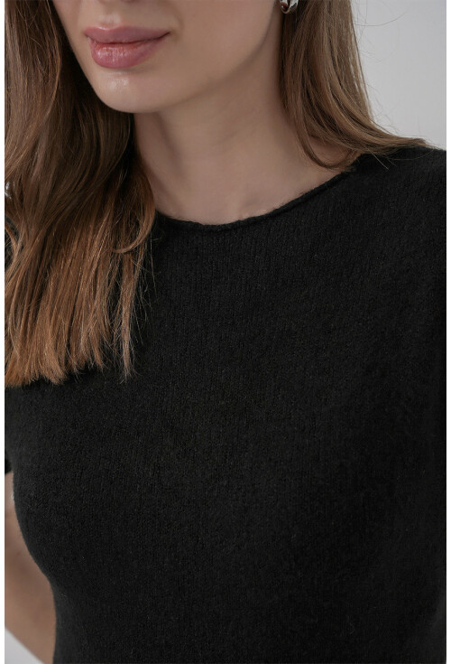 Kadın Kısa Kol Triko Elbise 15950