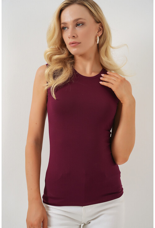 Kadın Kolsuz Body 4347