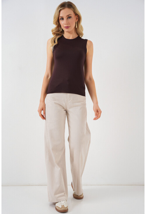 Kadın Kolsuz Body 4347