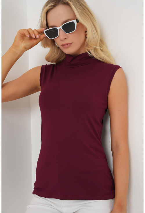 Kadın Kolsuz Body 4348