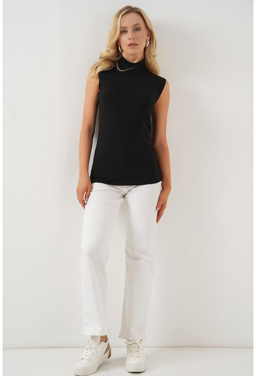 Kadın Kolsuz Body 4348