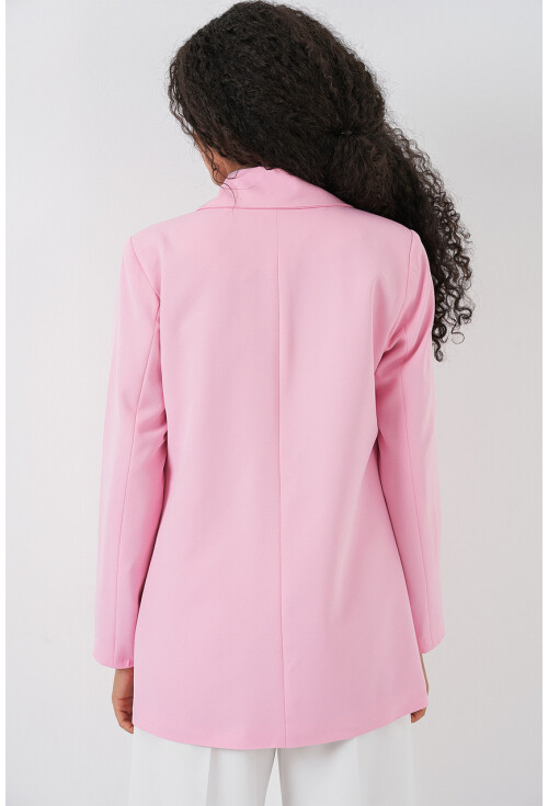 Kadın Kruvaze Yaka Blazer Ceket 0722