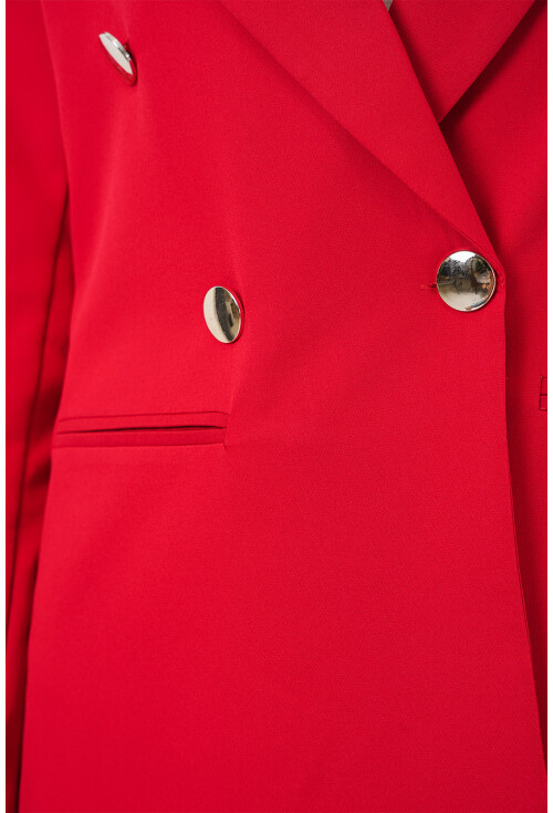 Kadın Kruvaze Yaka Blazer Ceket 0722