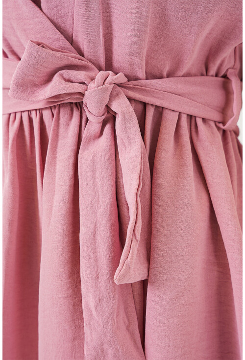 Kadın Kruvaze Yaka Kolsuz Bluz 966