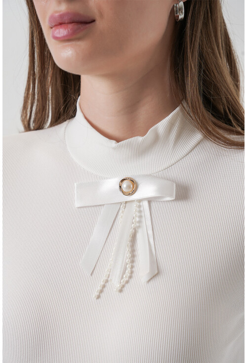 Kadın Kurdale Detay Uzun Kollu Bluz 977