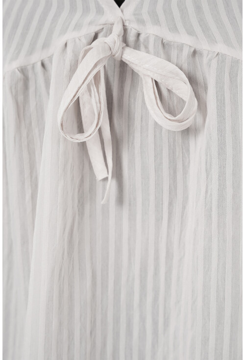 Kadın Önü Bağcıklı Uzun Kol Bluz 946