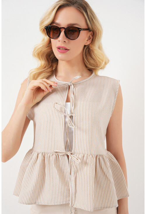 Kadın Önü Bağlamalı Bluz 961