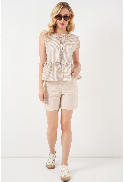 Kadın Önü Bağlamalı Bluz 961