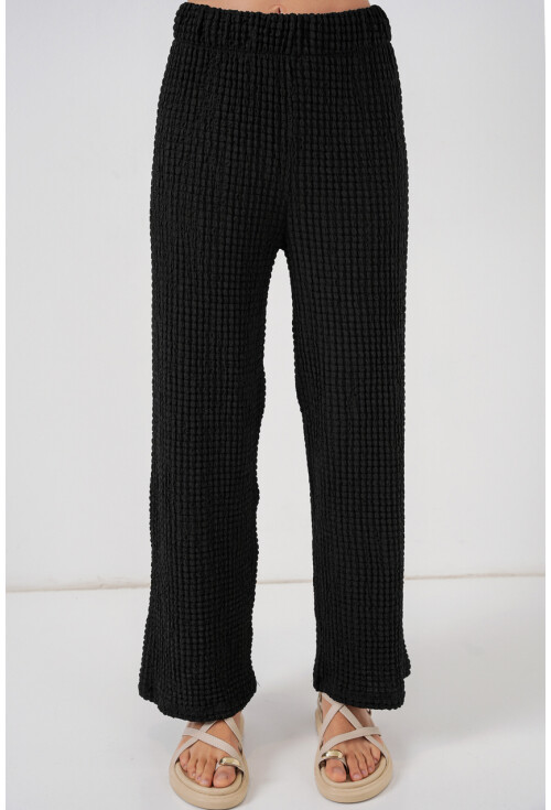 Kadın Örme Bluz Pantolon İkili Takım 30052