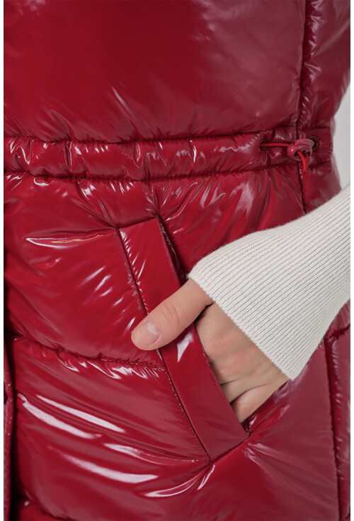 Kadın Parlak Şişme Yelek 5218