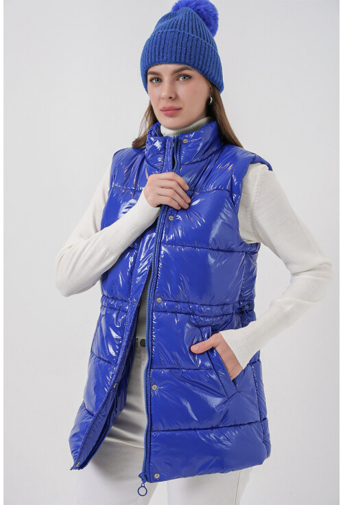 Kadın Parlak Şişme Yelek 5218