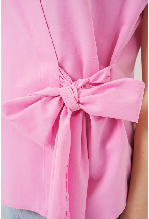 Kadın Sıfır Kol Anvelop Gömlek 20343