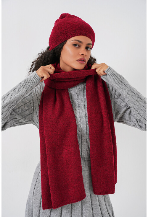 Kadın Triko Atkı Bere 15939