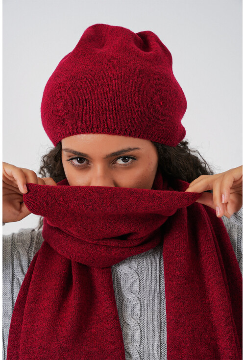 Kadın Triko Atkı Bere 15939