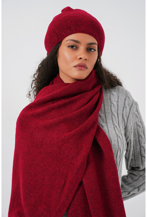 Kadın Triko Atkı Bere 15939