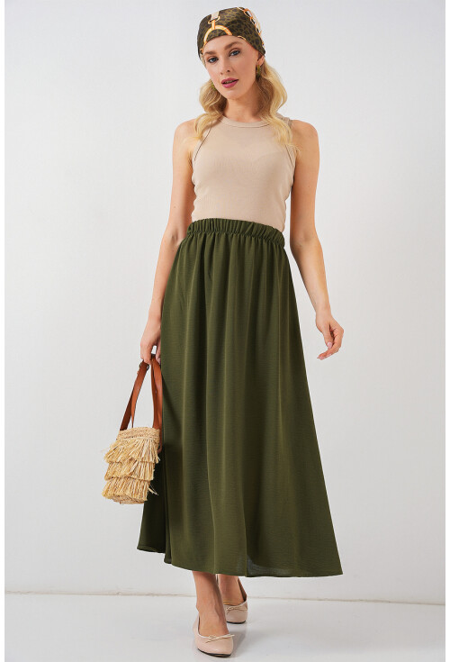 Kadın Uzun Ayrobin Etek 8050