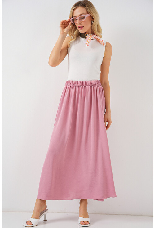 Kadın Uzun Ayrobin Etek 8050