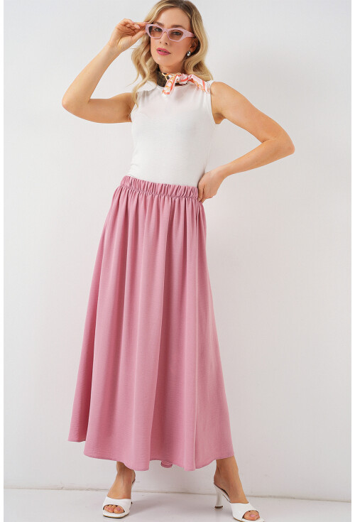 Kadın Uzun Ayrobin Etek 8050