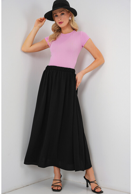 Kadın Uzun Ayrobin Etek 8050