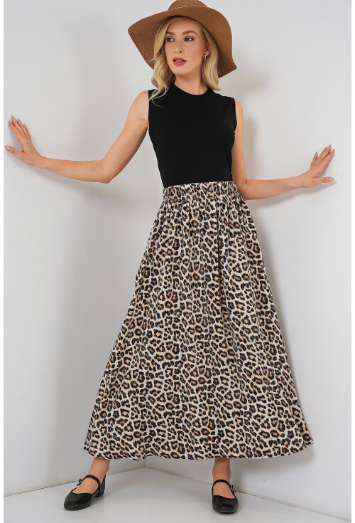 Kadın Uzun Ayrobin Etek 8050