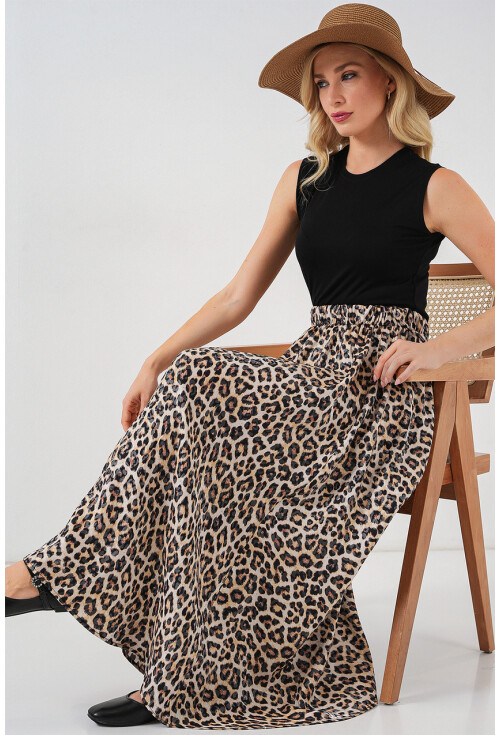 Kadın Uzun Ayrobin Etek 8050