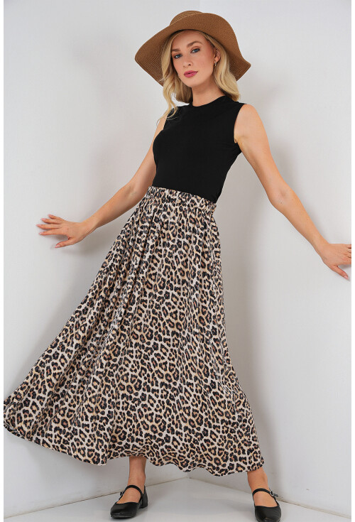 Kadın Uzun Ayrobin Etek 8050