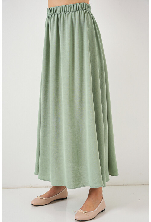 Kadın Uzun Ayrobin Etek 8050