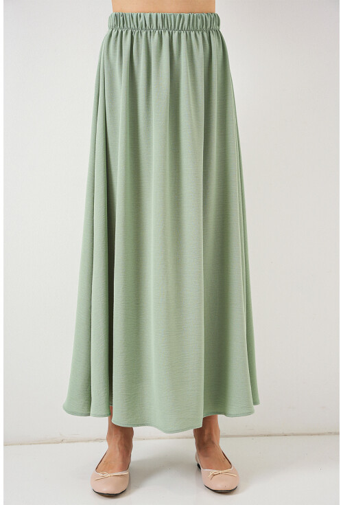 Kadın Uzun Ayrobin Etek 8050