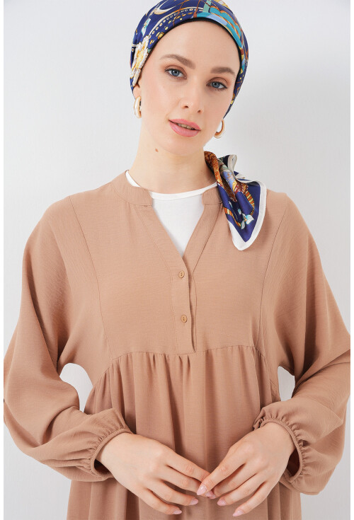 Kadın Uzun Tesettür Elbise 2525