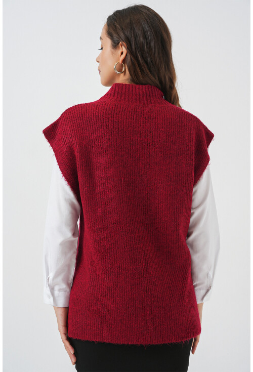 Kadın V Yaka Süveter 15925