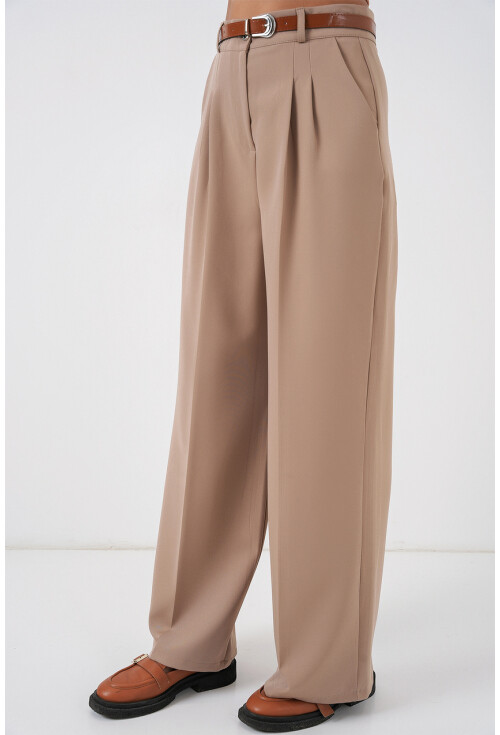 Kadın Yüksek Bel Palazzo Pantolon 30051