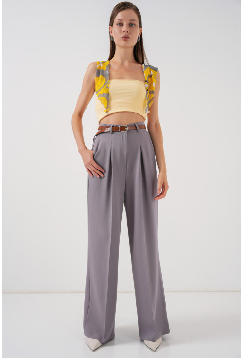 Kadın Yüksek Bel Palazzo Pantolon 30051