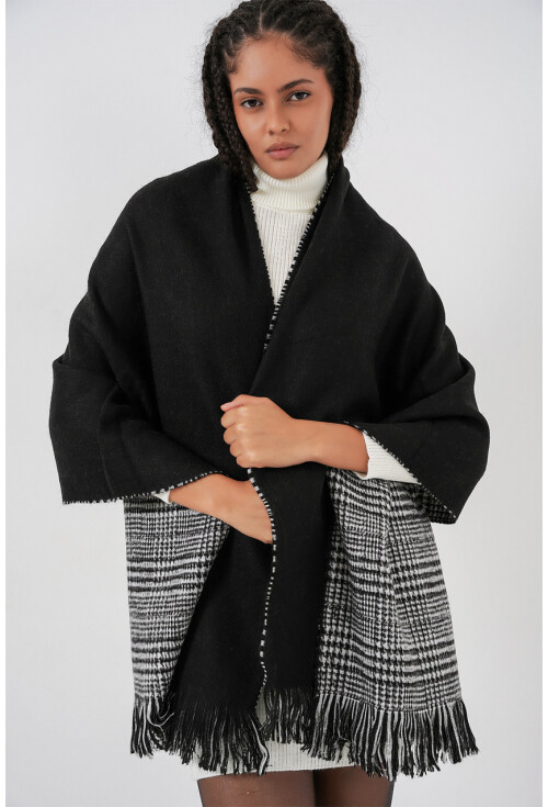 Kadın Yumuşak Dokulu Kalın Şal Atkı 15951