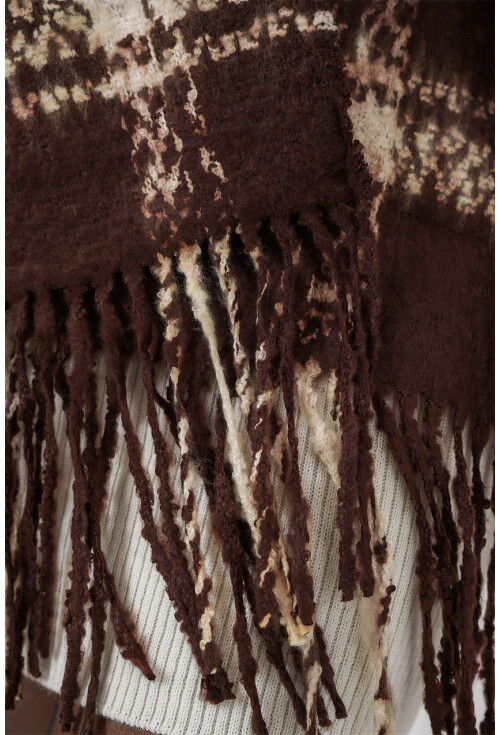 Kadın Yumuşak Dokulu Kalın Şal Atkı 15951