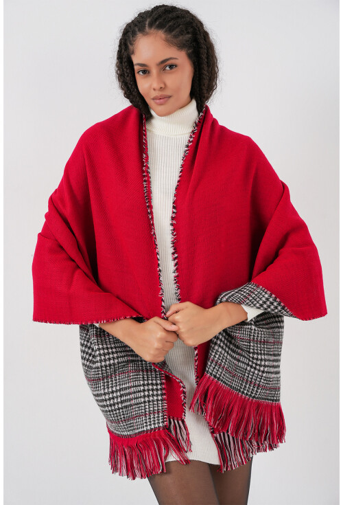 Kadın Yumuşak Dokulu Kalın Şal Atkı 15951