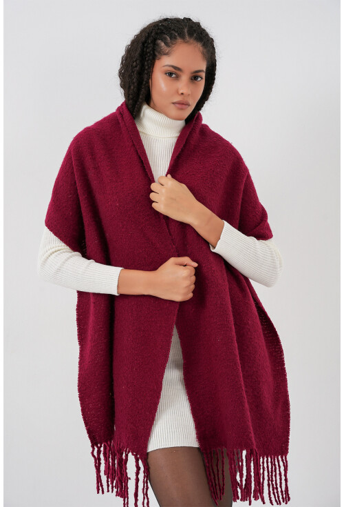 Kadın Yumuşak Dokulu Kalın Şal Atkı 15951