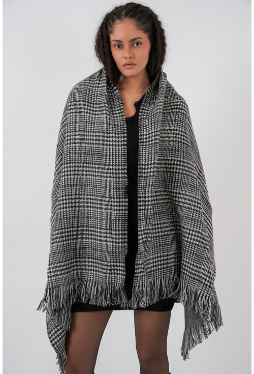 Kadın Yumuşak Dokulu Kalın Şal Atkı 15951