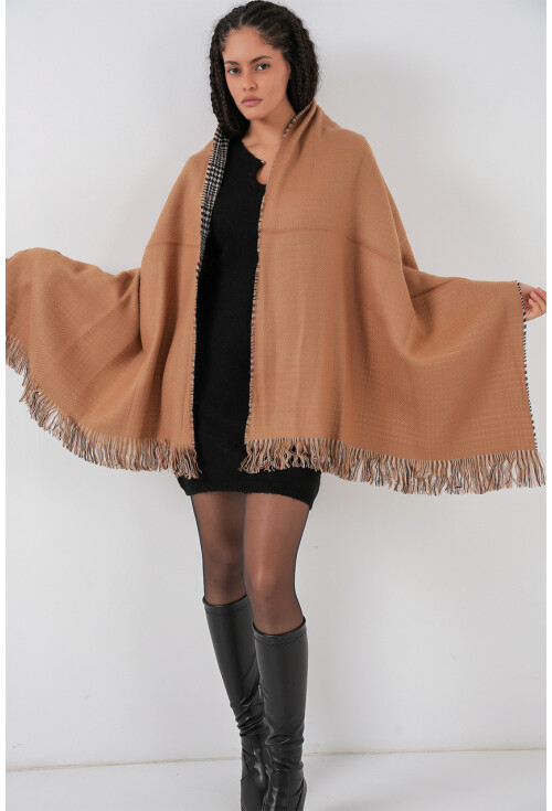 Kadın Yumuşak Dokulu Kalın Şal Atkı 15951
