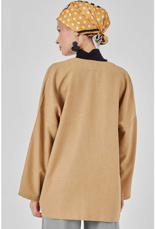 Keten Tesettür Kimono 5968