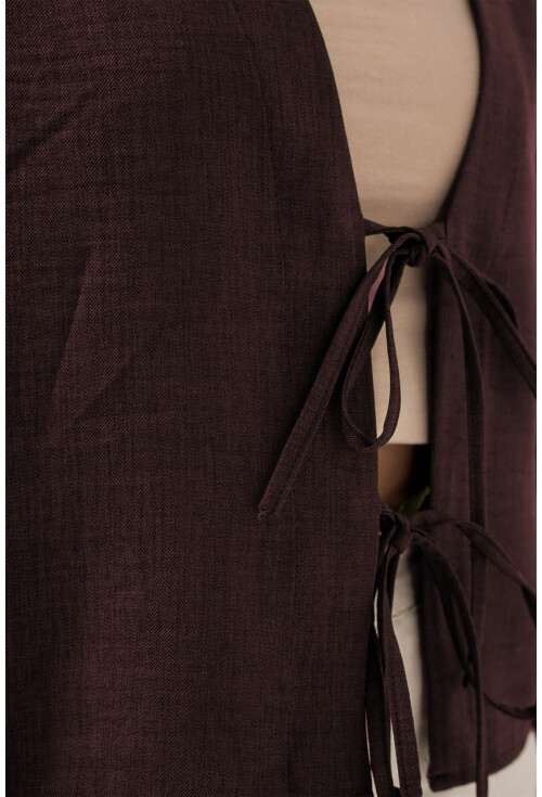 Önü Bağlamalı Keten Kimono 960