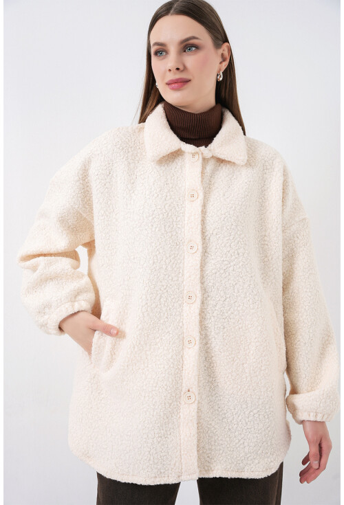 0675 Wool Blend Boucle Jacket