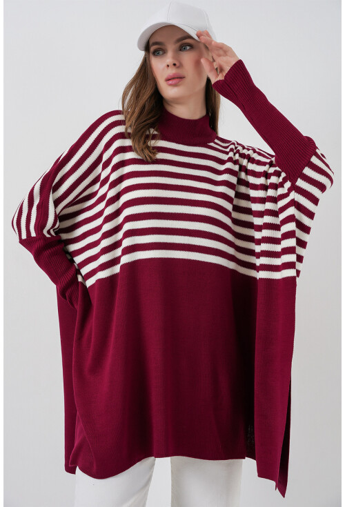 15783 Yırtmaçlı Panço Kazak