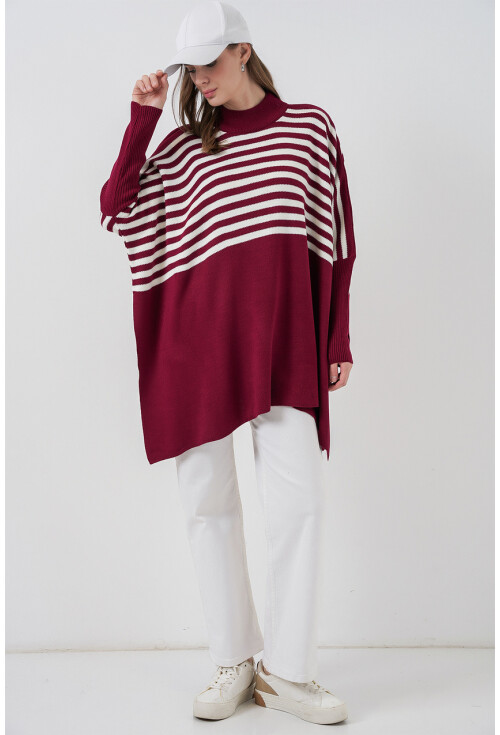 15783 Yırtmaçlı Panço Kazak