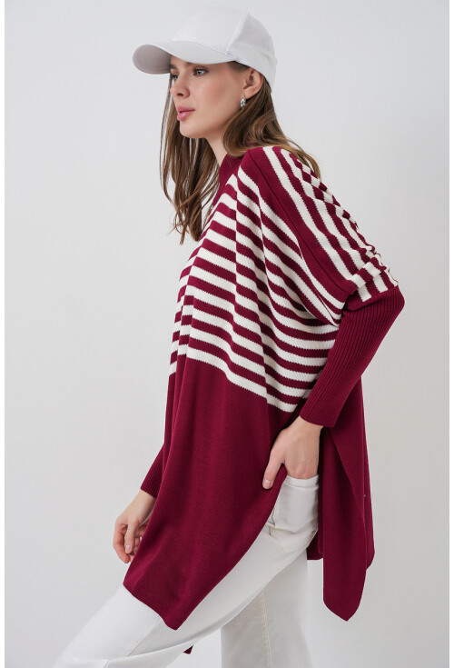 15783 Yırtmaçlı Panço Kazak