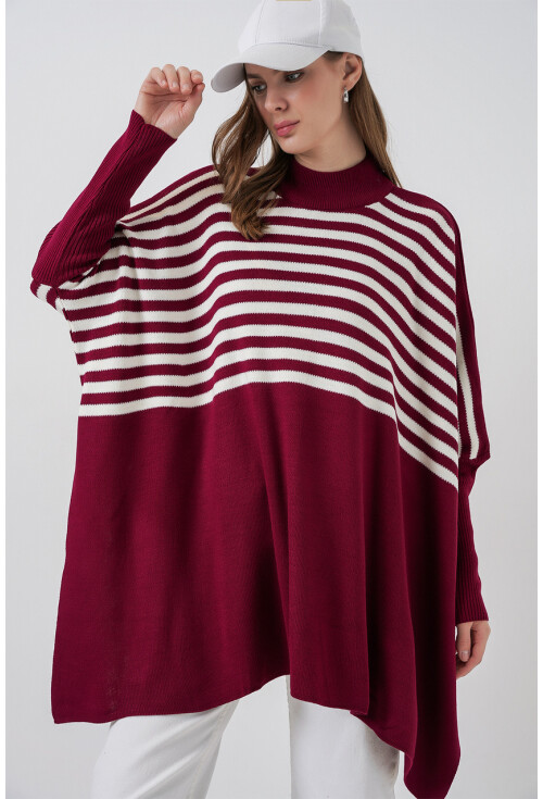 15783 Yırtmaçlı Panço Kazak