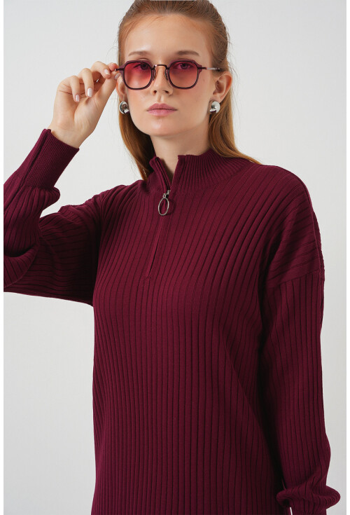 15839 Boydan Triko Elbise